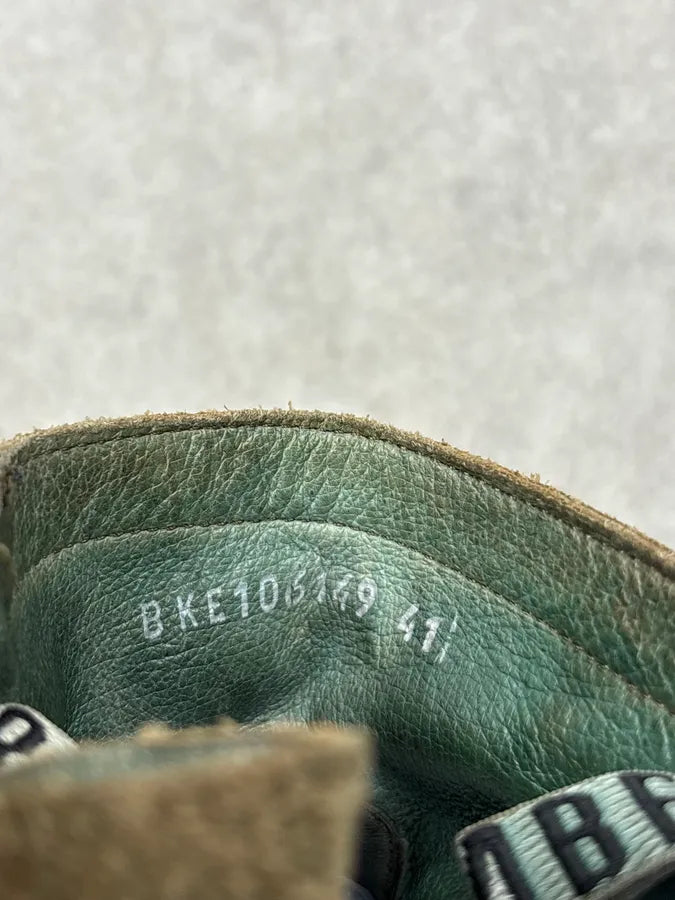 Bikkembergs Dark Green Leather Ankle Boots BoNaXnl 9