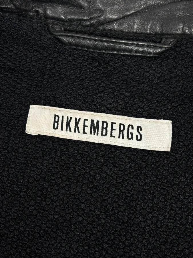 AW2010 Bikkembergs Hybrid Black Leather Jacket WKmPTha 10
