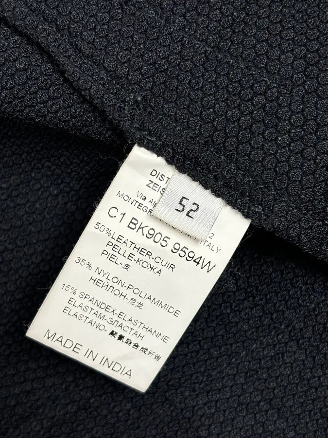 AW2010 Bikkembergs Hybrid Black Leather Jacket WKmPTha 11