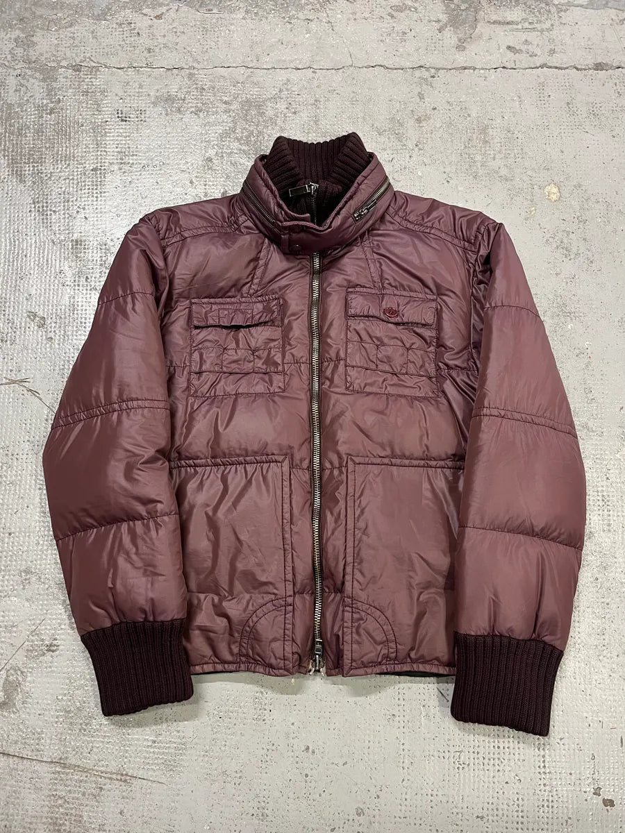 Bikkembergs Multi-Pocket Mauve Nylon Puffer Jacket IGTiHKY 0