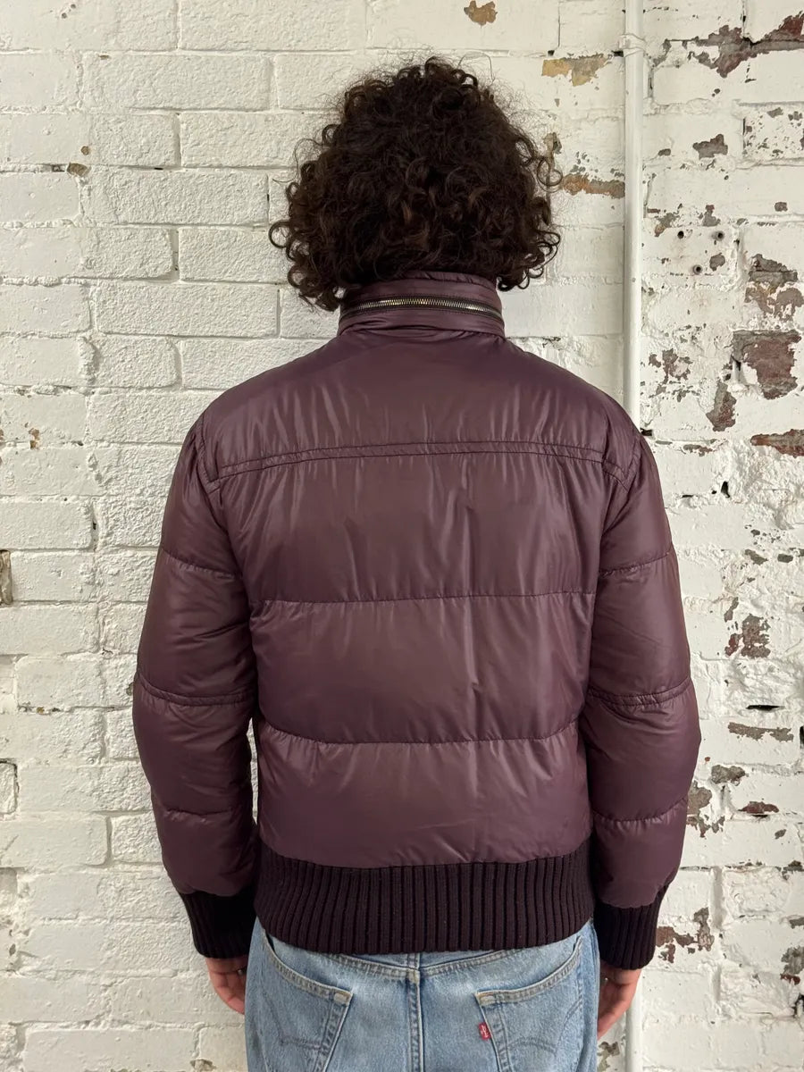 Bikkembergs Multi-Pocket Mauve Nylon Puffer Jacket IGTiHKY 2