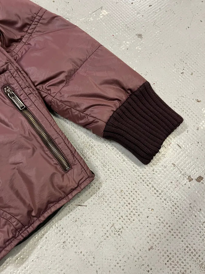 Bikkembergs Multi-Pocket Mauve Nylon Puffer Jacket IGTiHKY 4