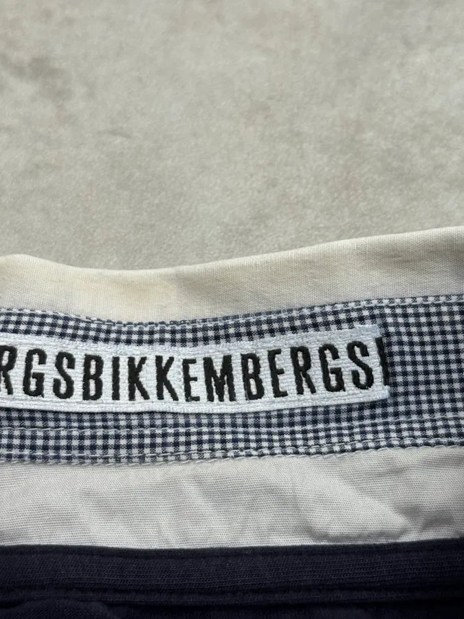 2010s Dirk Bikkembergs Navy Contrast Tie Collar Sweater PjtzWQc 7