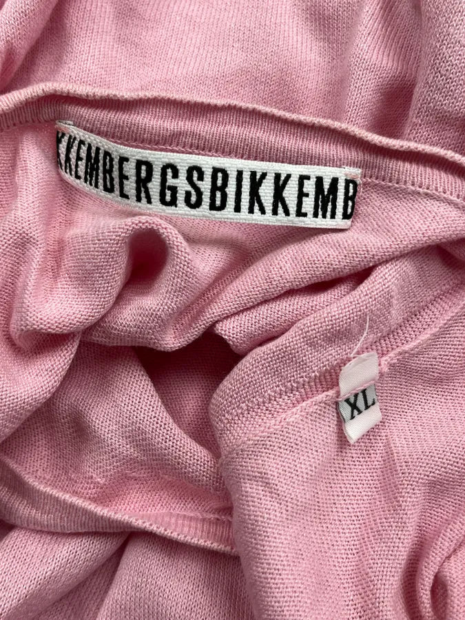SS2011 Dirk Bikkembergs Pink Silk V-Neck Sweater CrvbigP 8