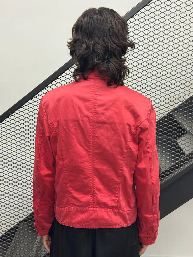 2010s Dirk Bikkembergs Red Biker Jacket PjkLVxZ 2
