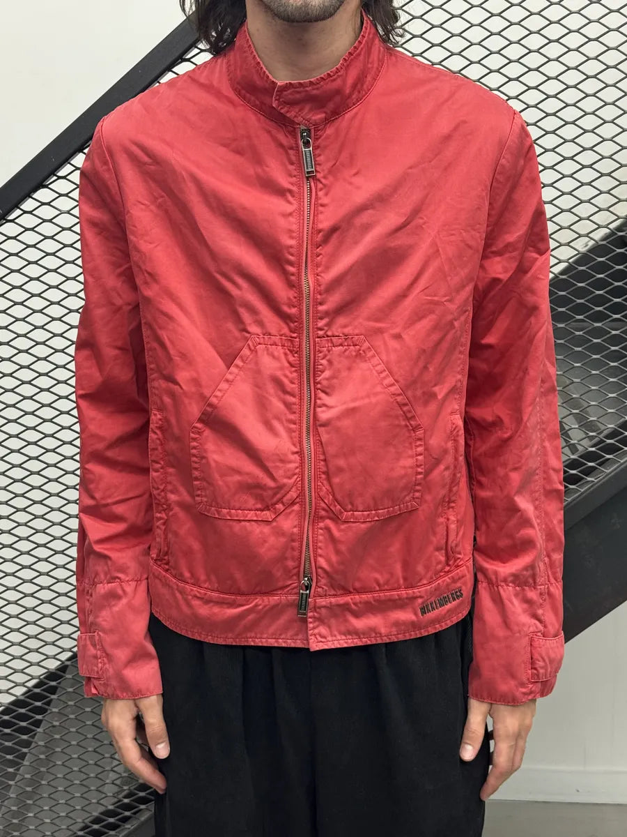 2000s Bikkembergs Red Nylon Multi-Pocket Jacket uDhgqKV 1