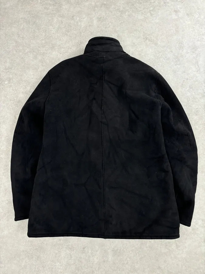 2000s Armani Collezioni Black Faux Fur Coat giSMrLn 4