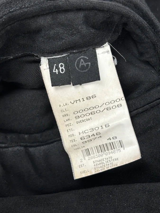 2000s Armani Collezioni Black Faux Fur Coat giSMrLn 9