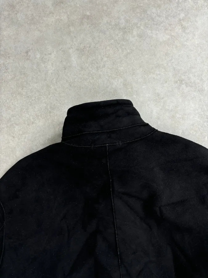 2000s Armani Collezioni Black Faux Fur Coat giSMrLn 5