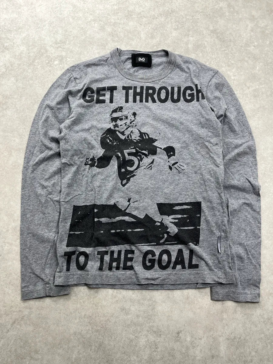 2000s Dolce & Gabbana Running Back Grey Longsleeve bnhiXWHM 1