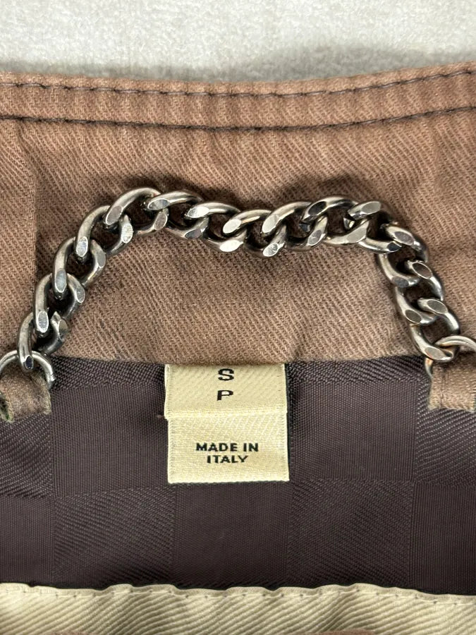 Burberry Prorsum Brown Utility Moto  Leather Jacket  vXaNGGY 8
