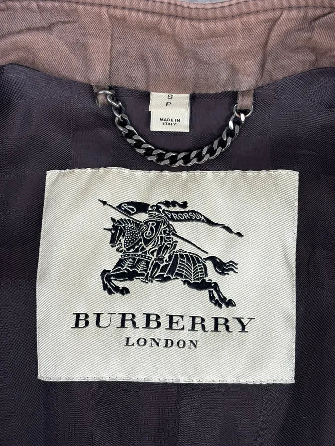 Burberry Prorsum Brown Utility Moto  Leather Jacket  vXaNGGY 9