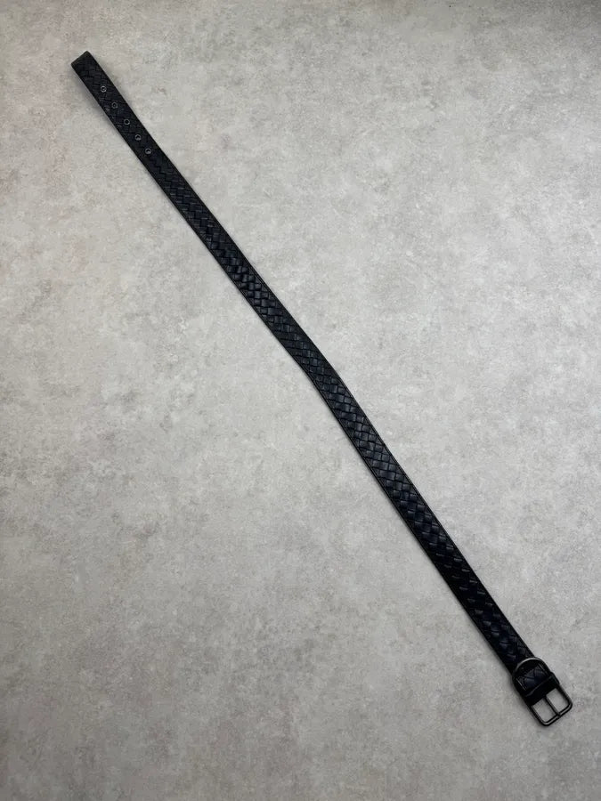 Bottega Veneta Black Woven Leather Belt gPorPpZ 8
