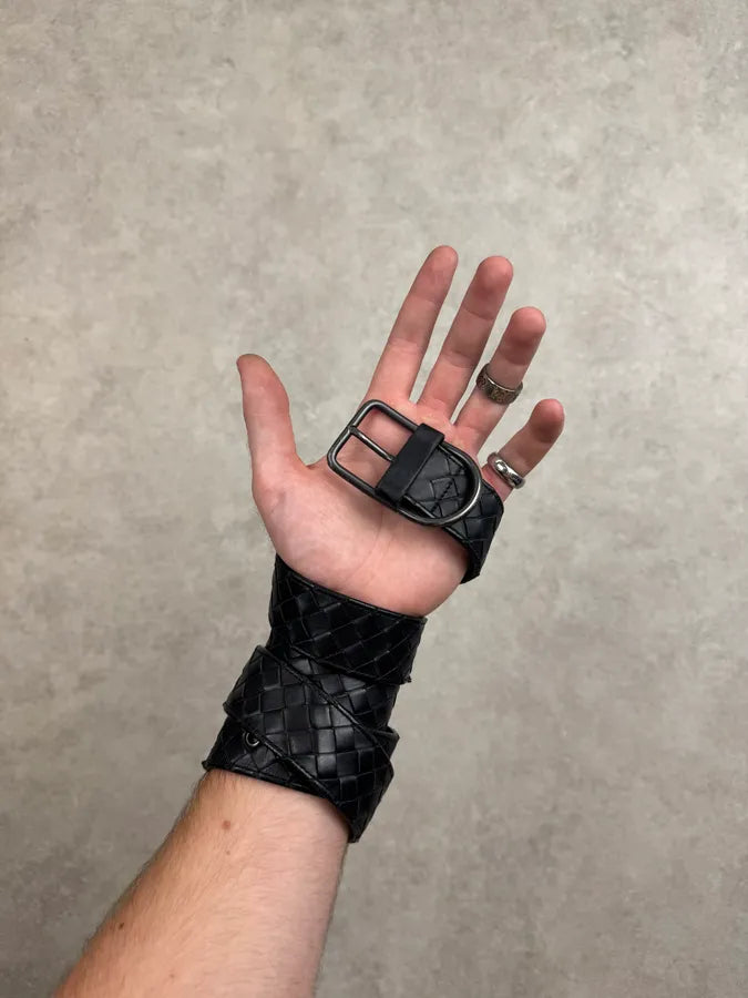 Bottega Veneta Black Woven Leather Belt gPorPpZ 1