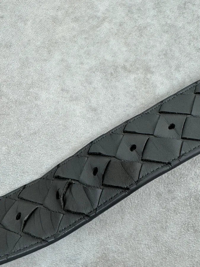 Bottega Grey Woven Leather Belt BcEqqYr 7