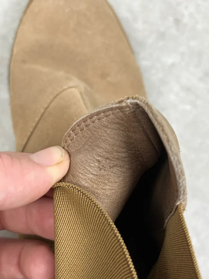 Bottega Veneta Beige Suede Leather Boots JpEvkDe 8