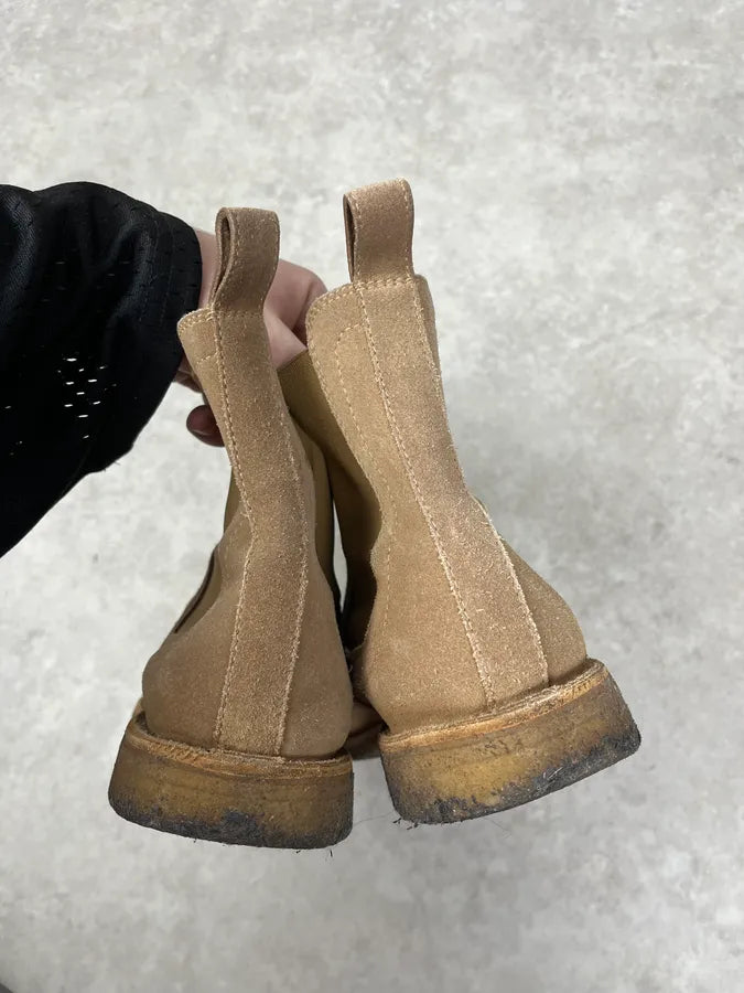 Bottega Veneta Beige Suede Leather Boots JpEvkDe 5