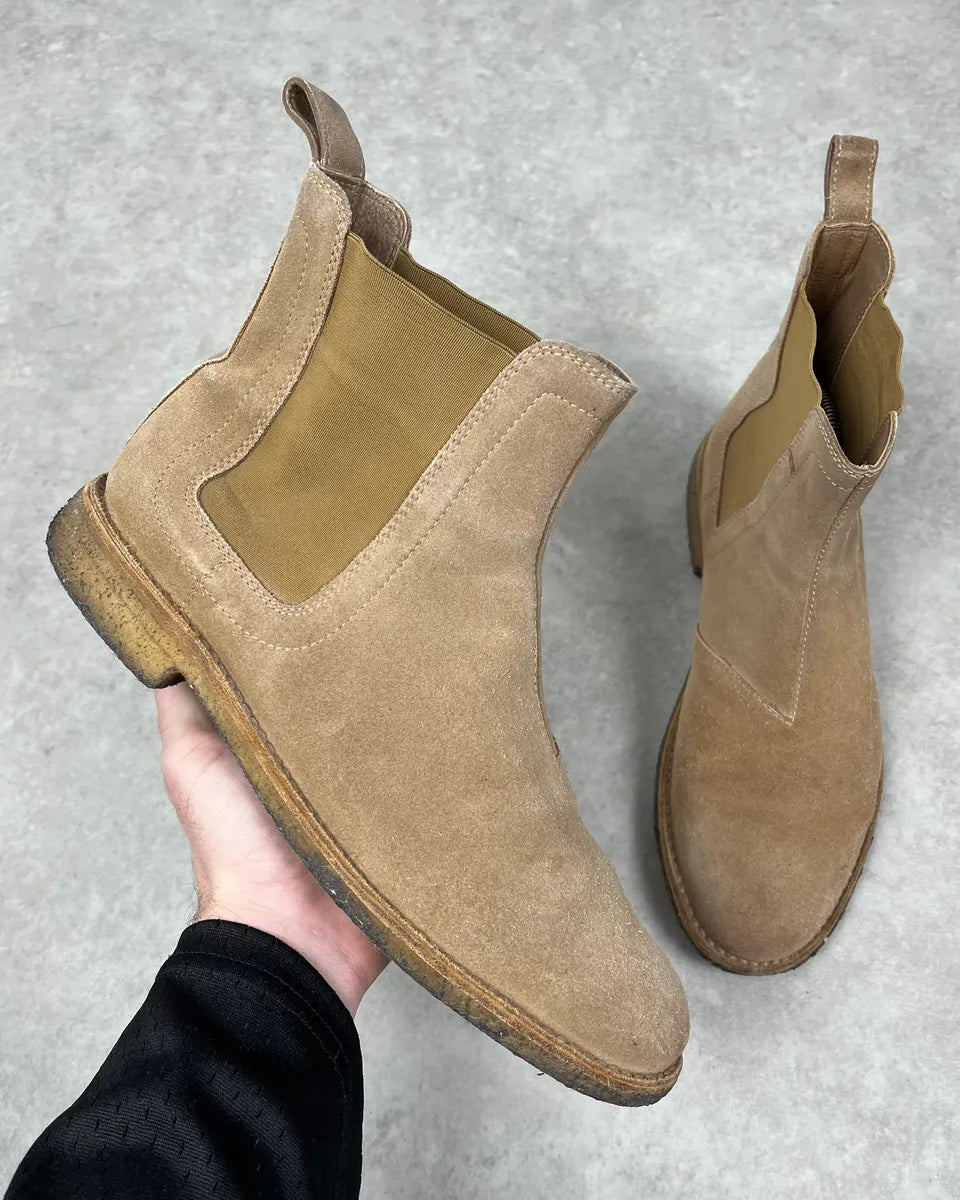 Bottega Veneta Beige Suede Leather Boots JpEvkDe 0