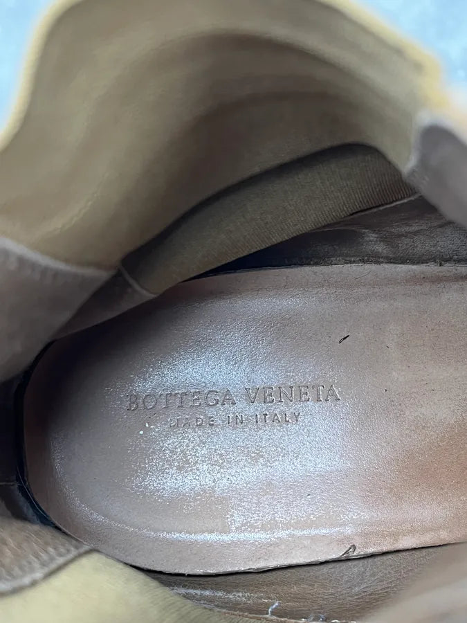 Bottega Veneta Beige Suede Leather Boots JpEvkDe 7