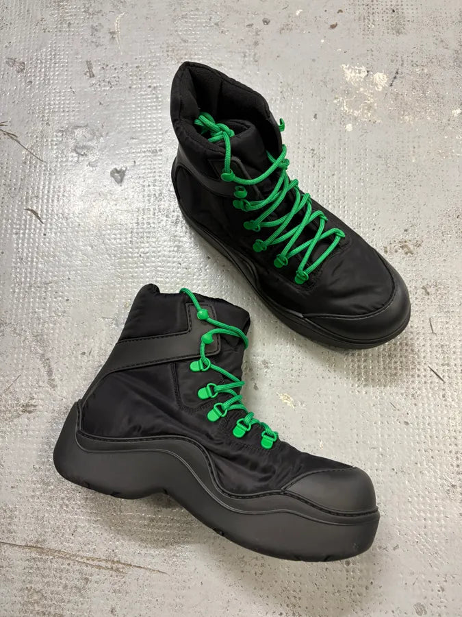 Bottega Veneta Black Paddle Angle Rubber Grass Boots JNaPXLv 4