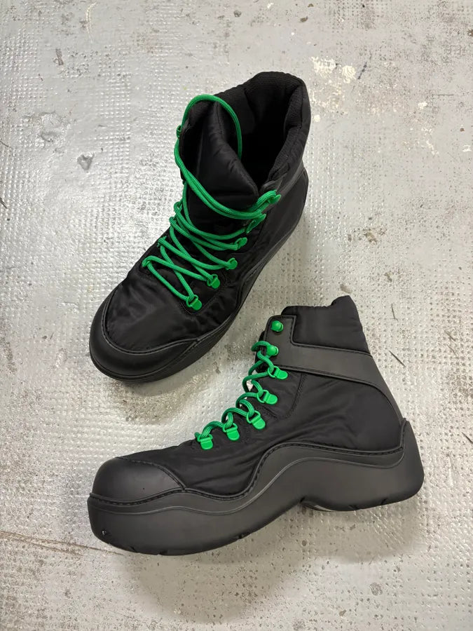 Bottega Veneta Black Paddle Angle Rubber Grass Boots JNaPXLv 3