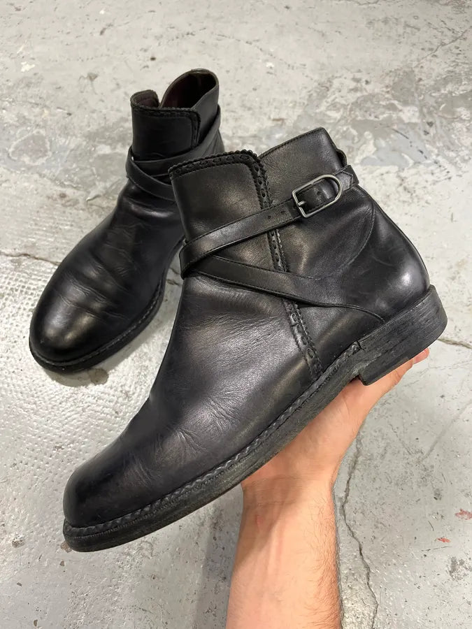 Bottega Veneta Black Leather Ankle Boots gzjfzHD 0
