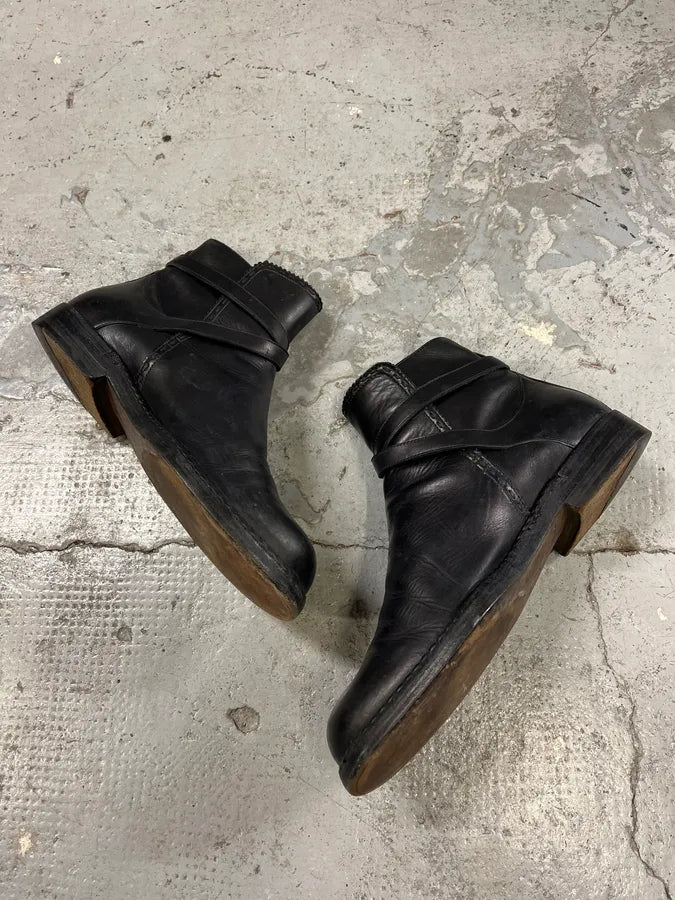 Bottega Veneta Black Leather Ankle Boots gzjfzHD 2
