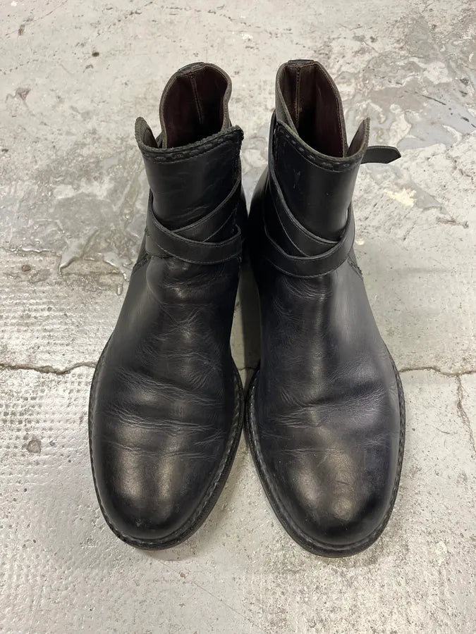 Bottega Veneta Black Leather Ankle Boots gzjfzHD 4