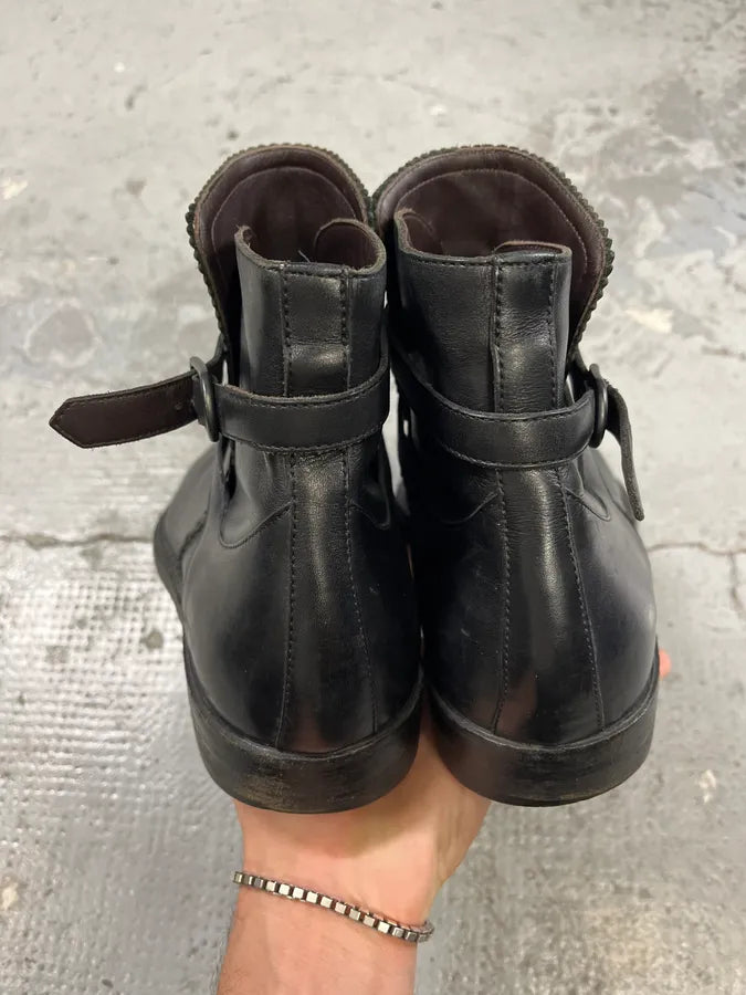 Bottega Veneta Black Leather Ankle Boots gzjfzHD 5