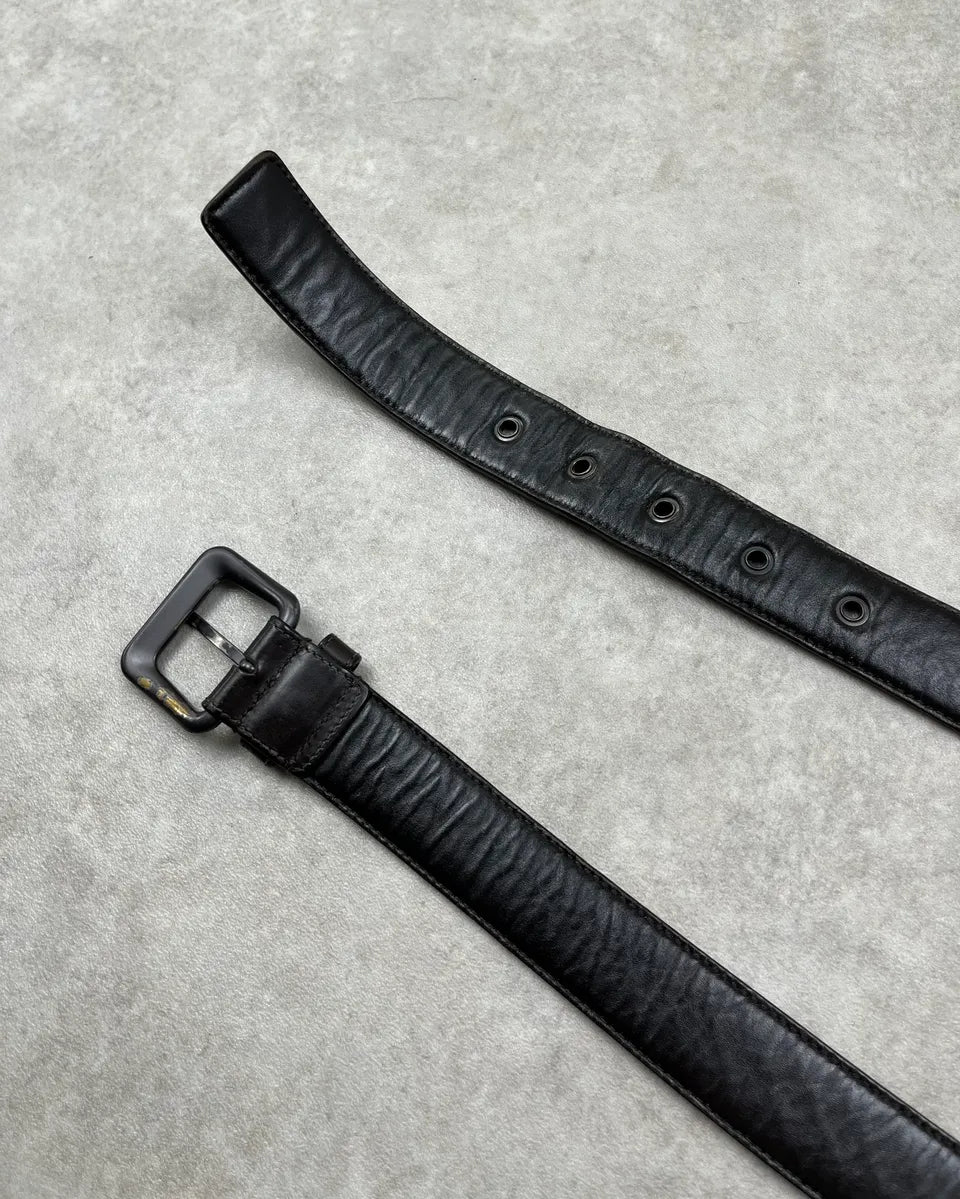 Bottega Veneta Black Leather Intrecciato Belt StSGoAF 5