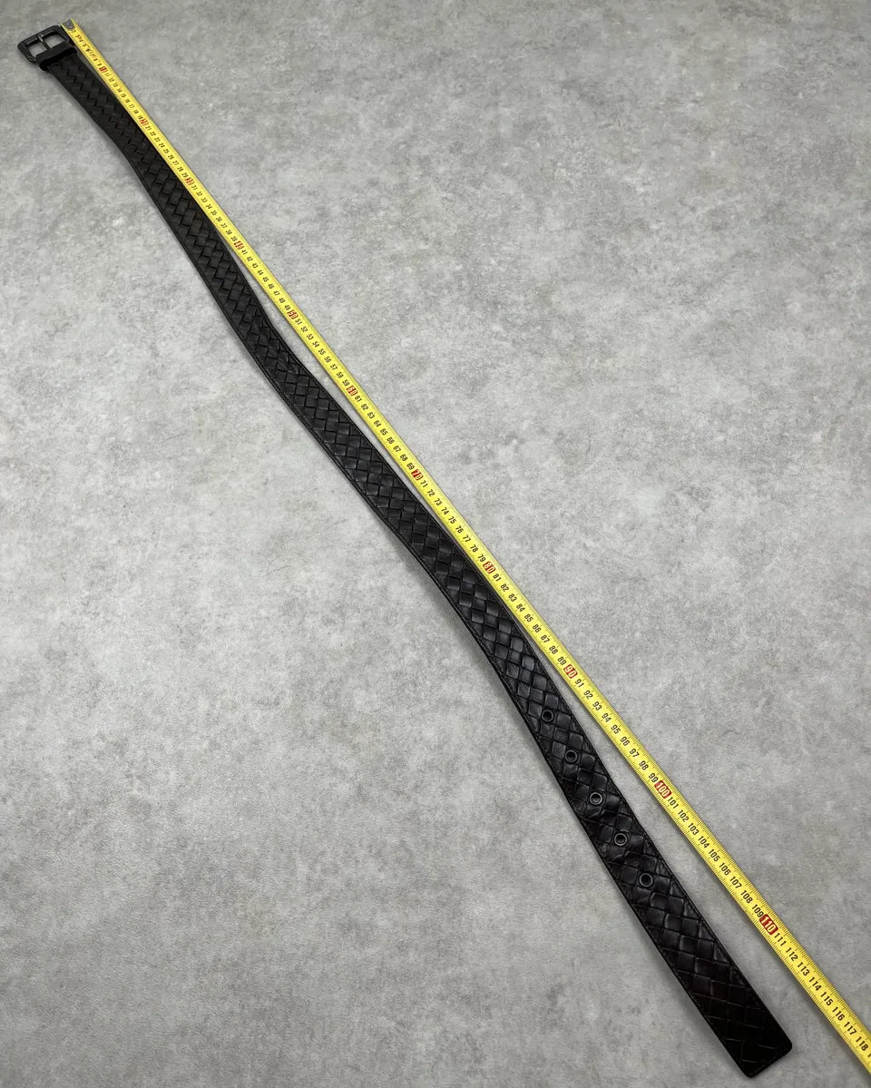 Bottega Veneta Black Leather Intrecciato Belt StSGoAF 8