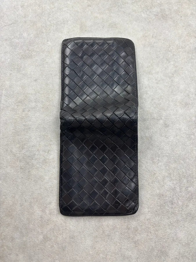 Bottega Veneta Black Leather Intrecciato Wallet UlHoJJd 3