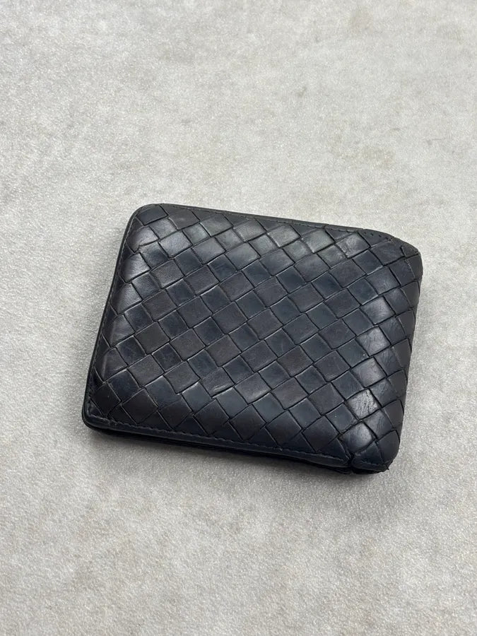 Bottega Veneta Black Leather Intrecciato Wallet UlHoJJd 2