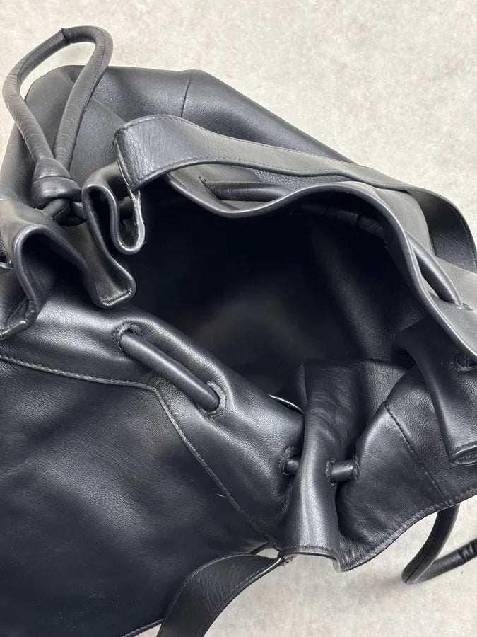 Bottega Veneta Beak Black Leather Padded V Shoulder Bag wPUOmxw 13
