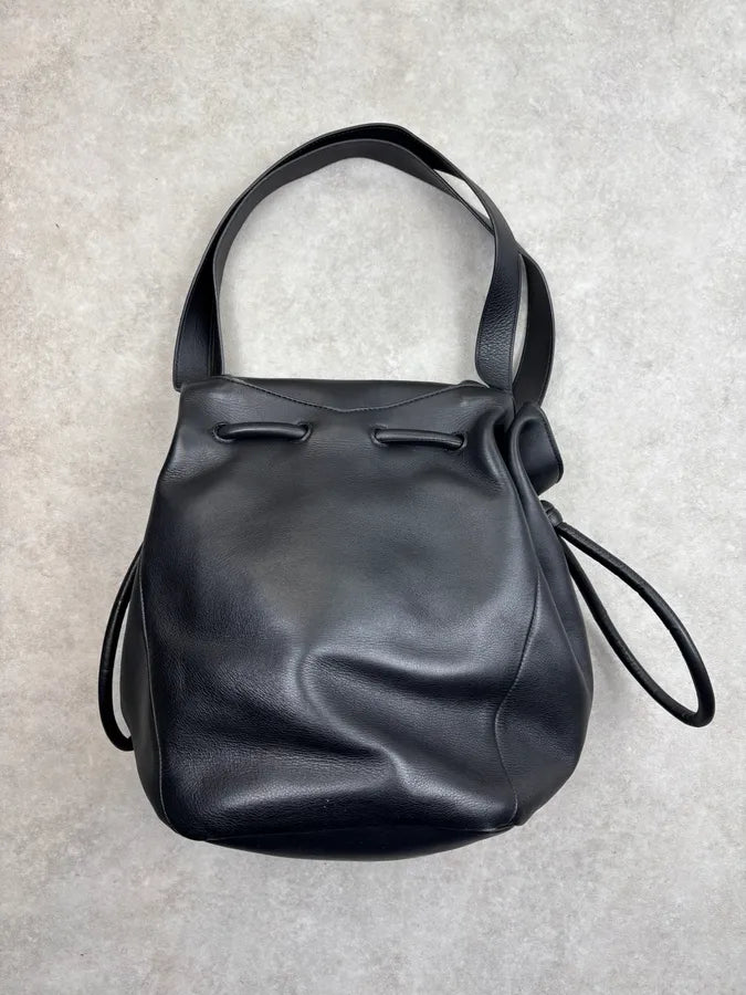 Bottega Veneta Beak Black Leather Padded V Shoulder Bag wPUOmxw 11