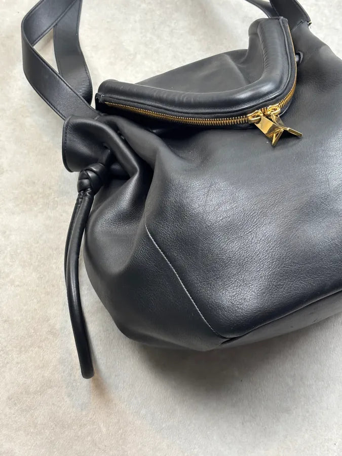 Bottega Veneta Beak Black Leather Padded V Shoulder Bag wPUOmxw 5