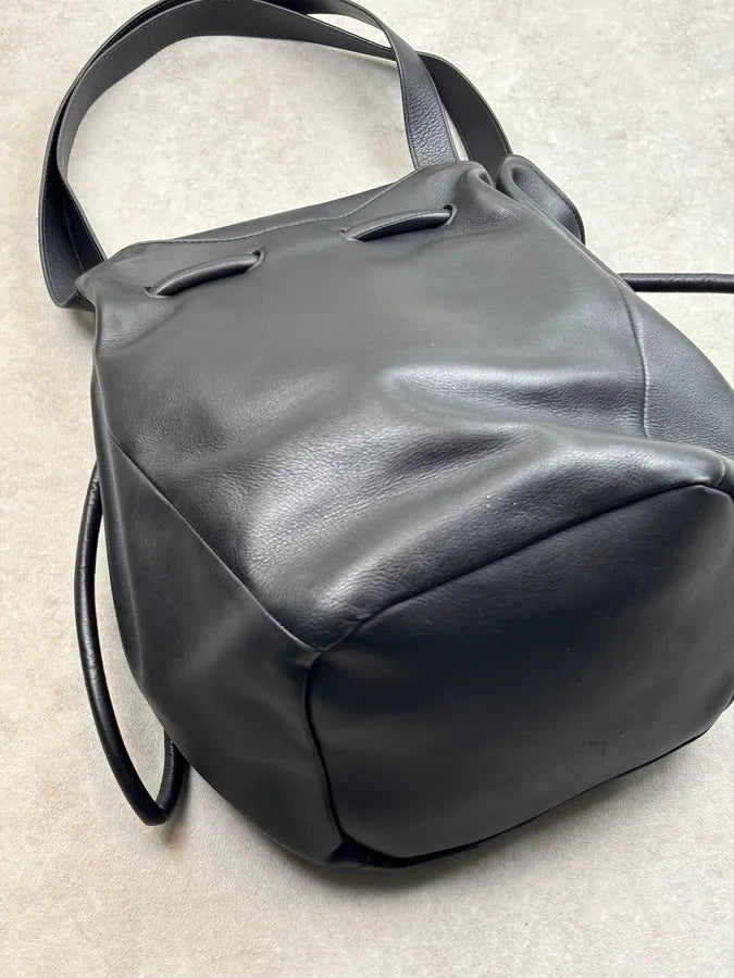 Bottega Veneta Beak Black Leather Padded V Shoulder Bag wPUOmxw 12
