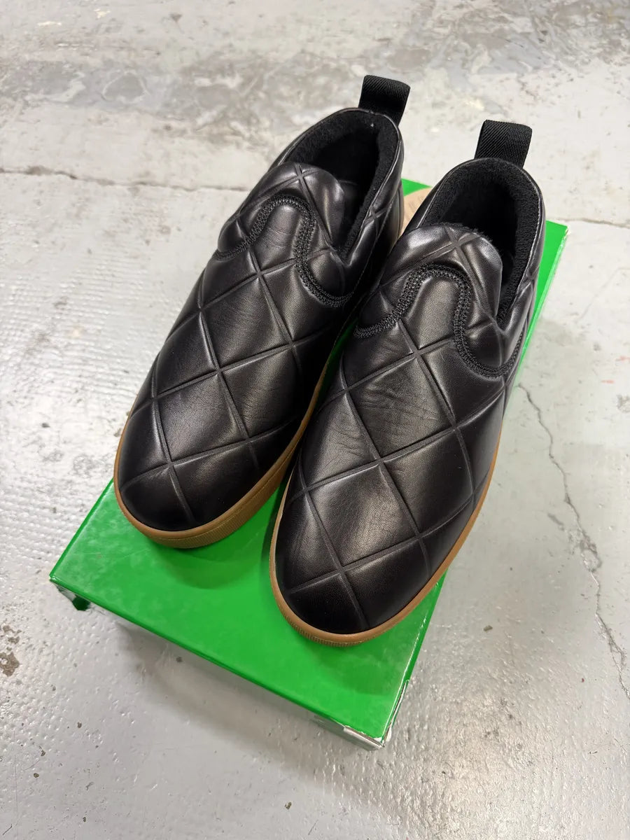 Bottega Veneta Black Leather Rubber Gum Sole Loafers  PFhVemz 2