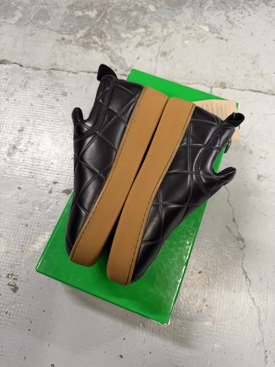 Bottega Veneta Black Leather Rubber Gum Sole Loafers  PFhVemz 3