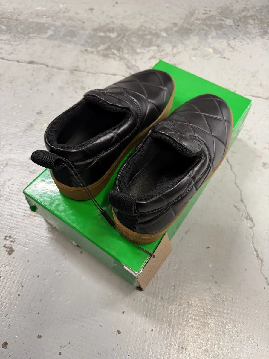 Bottega Veneta Black Leather Rubber Gum Sole Loafers  PFhVemz 4