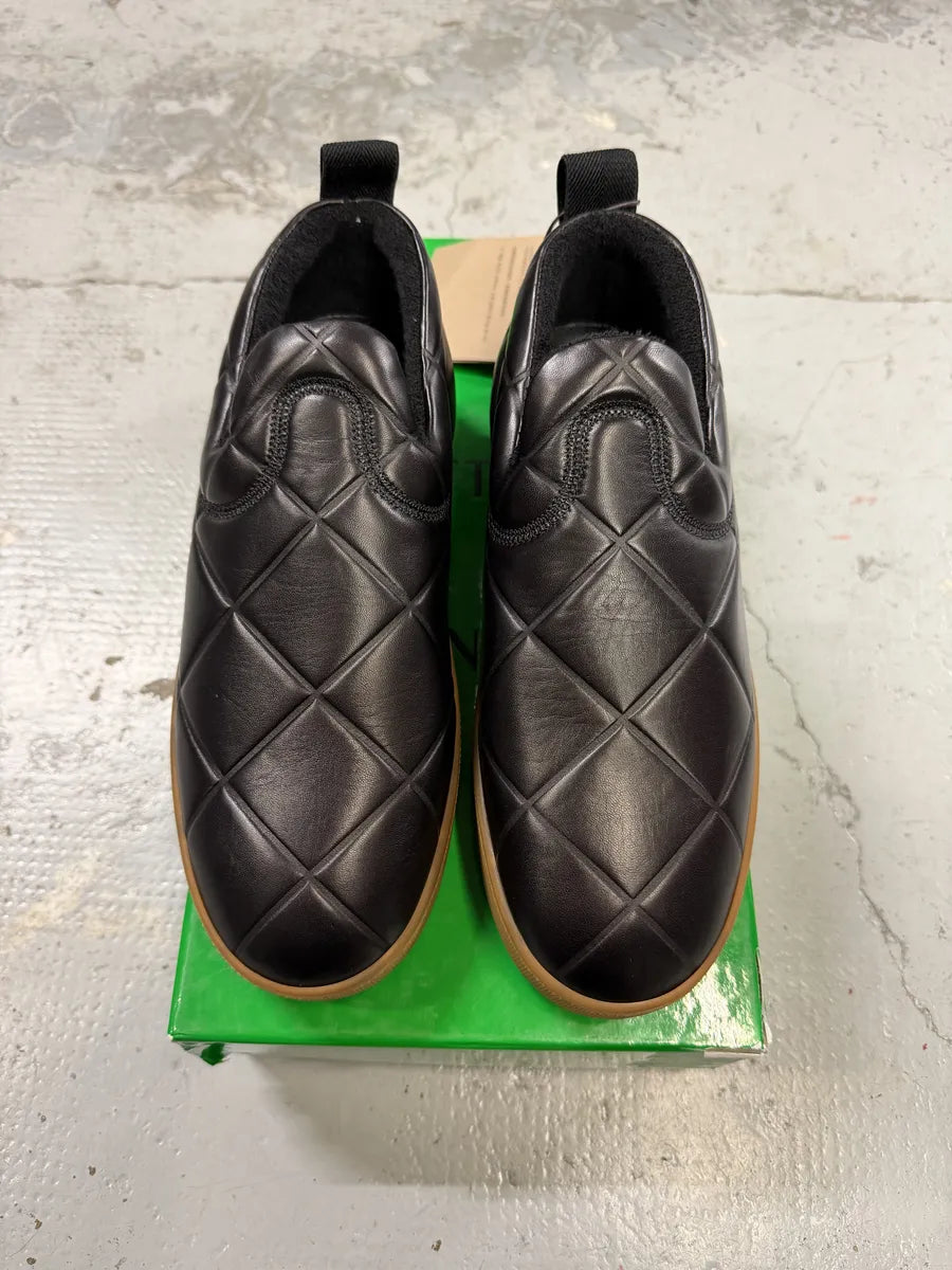 Bottega Veneta Black Leather Rubber Gum Sole Loafers  PFhVemz 6