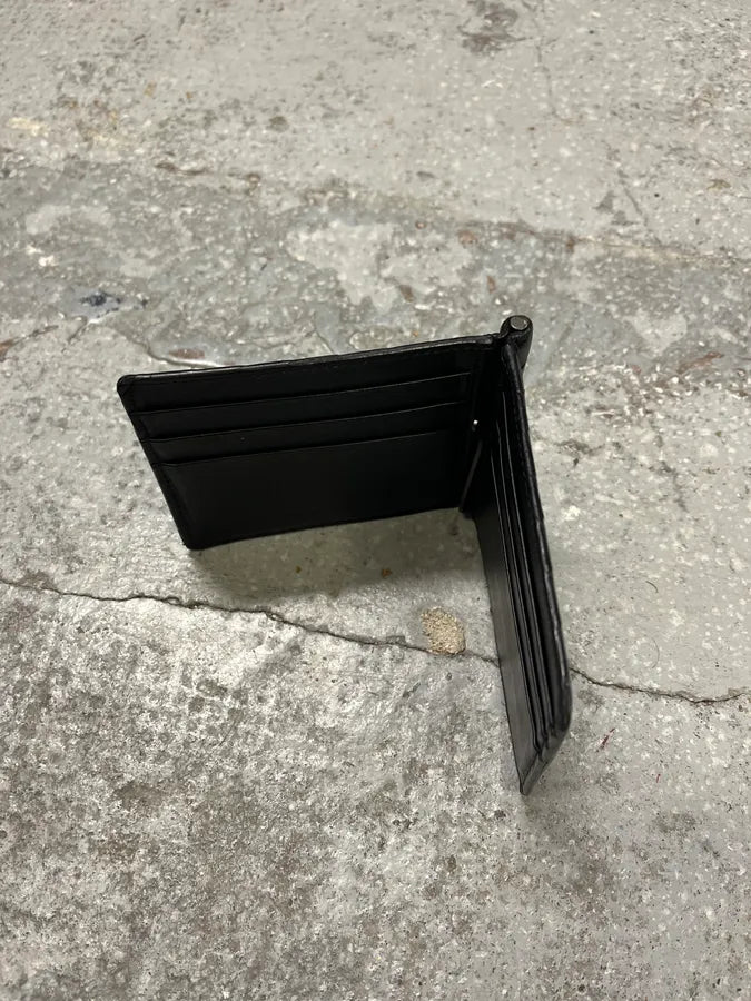 Bottega Veneta Black Leather Woven Wallet (OS) XGSQPRy 2