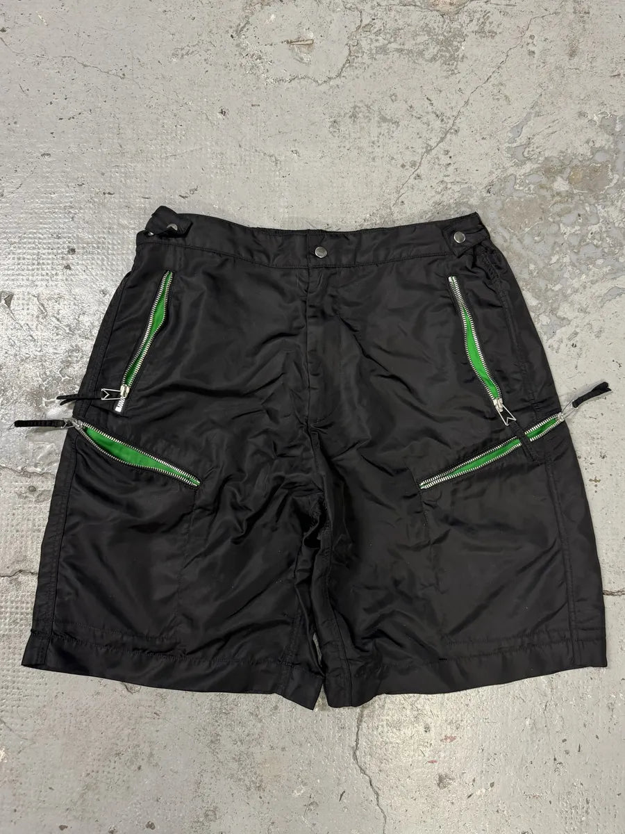 Bottega Veneta Black Nylon Multi Zips Cargo Shorts gyEzexE 0