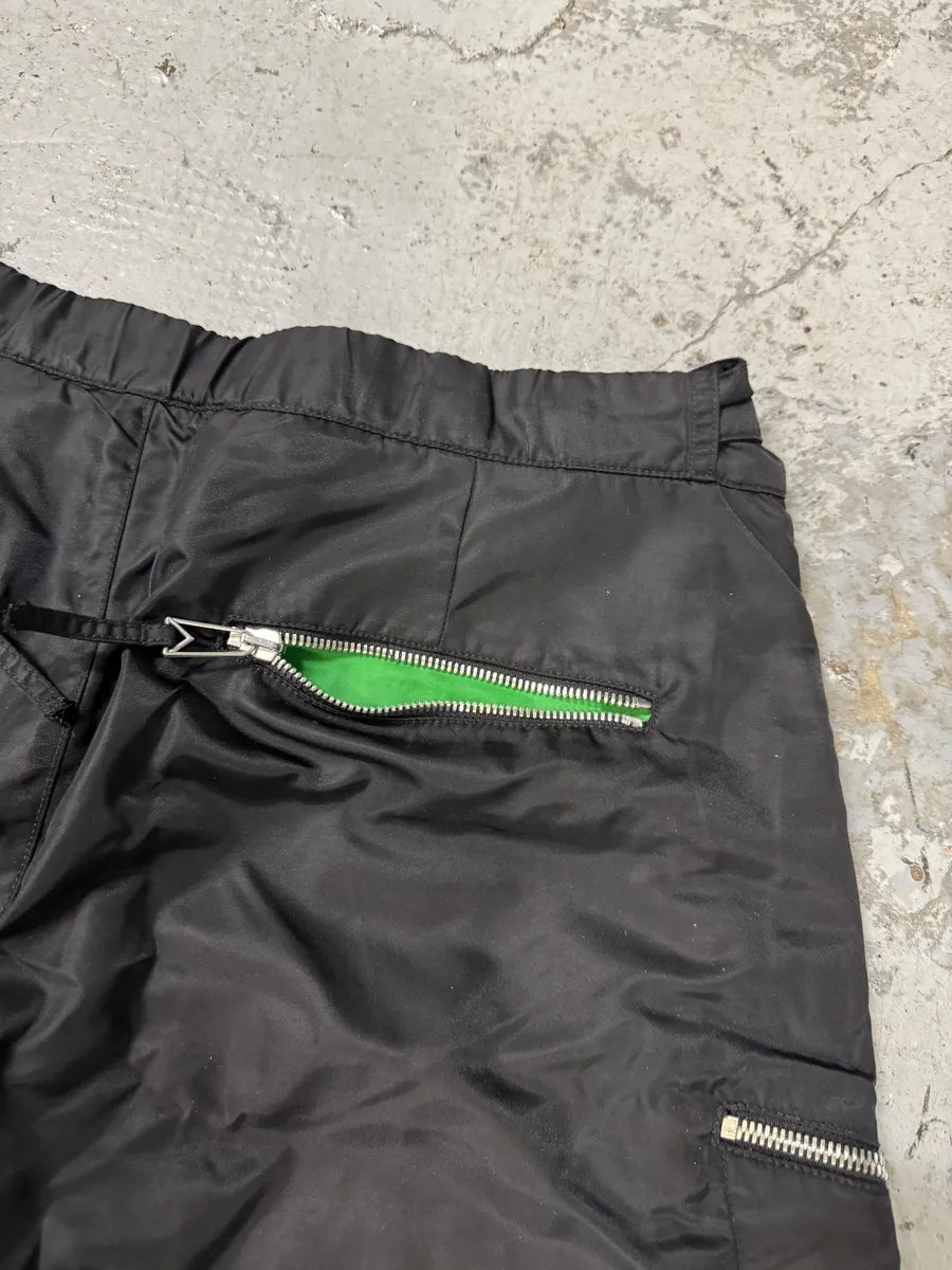 Bottega Veneta Black Nylon Multi Zips Cargo Shorts gyEzexE 5