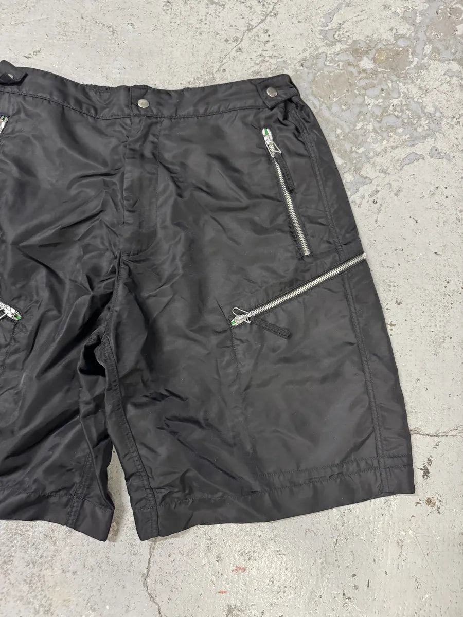 Bottega Veneta Black Nylon Multi Zips Cargo Shorts gyEzexE 8