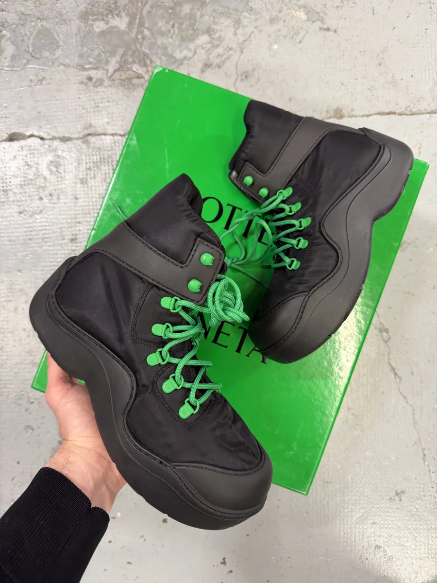 Bottega Veneta Black Paddle Angle Rubber Grass Boots ypJocpl 0