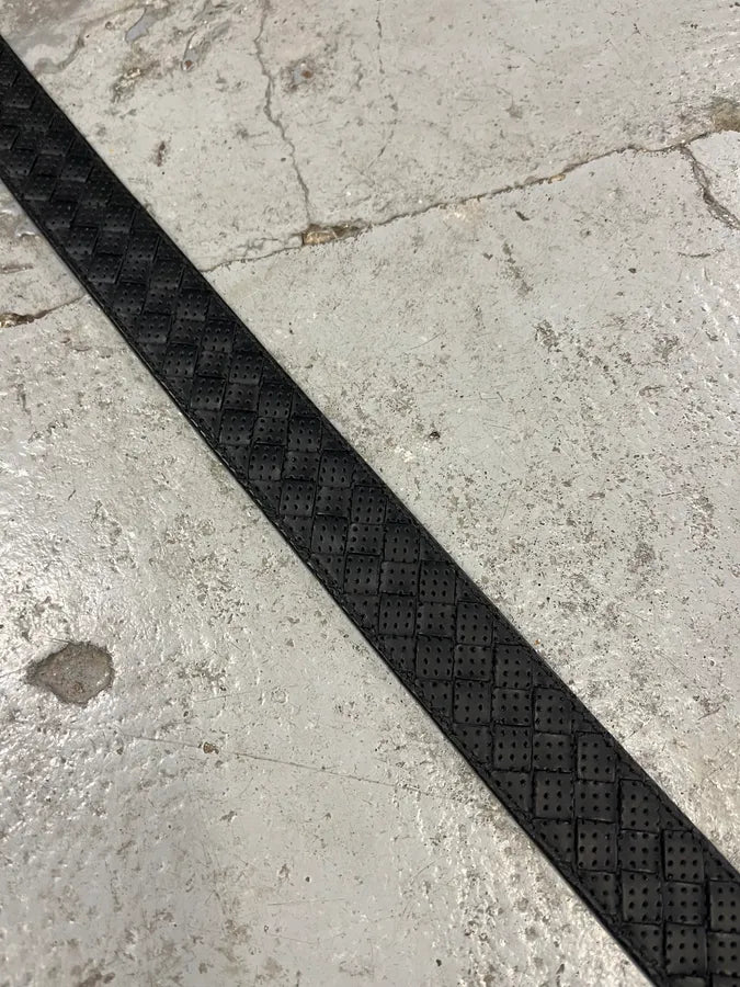 Bottega Veneta Black Perfored Leather Belt kvUEnmG 9