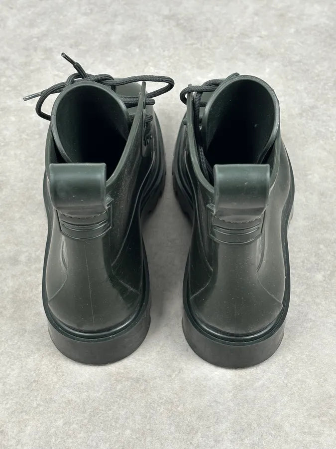 Bottega Veneta Dark Green Leather Rubber Lace-Up Boots nkjfcCR 11