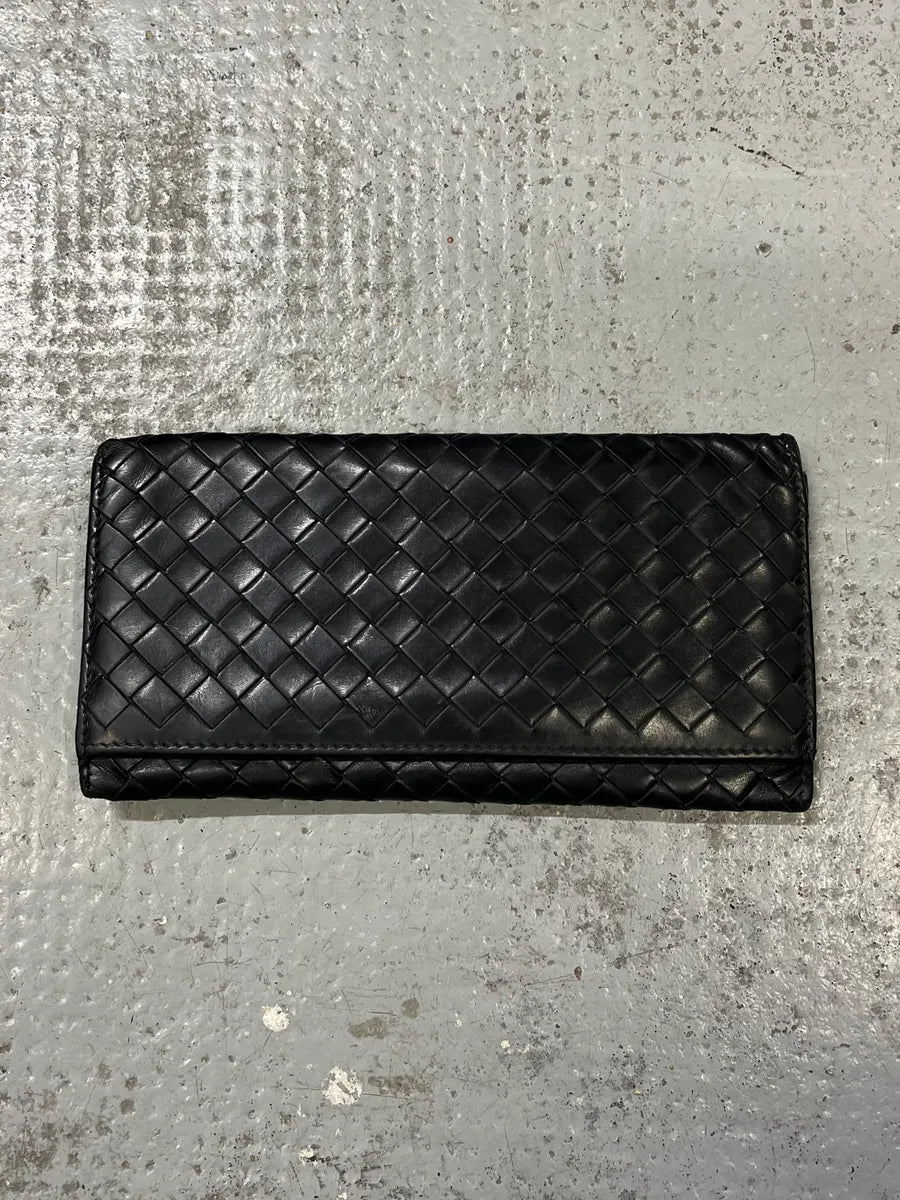 Bottega Veneta Black Signature Leather Wallet LifgZRU 0