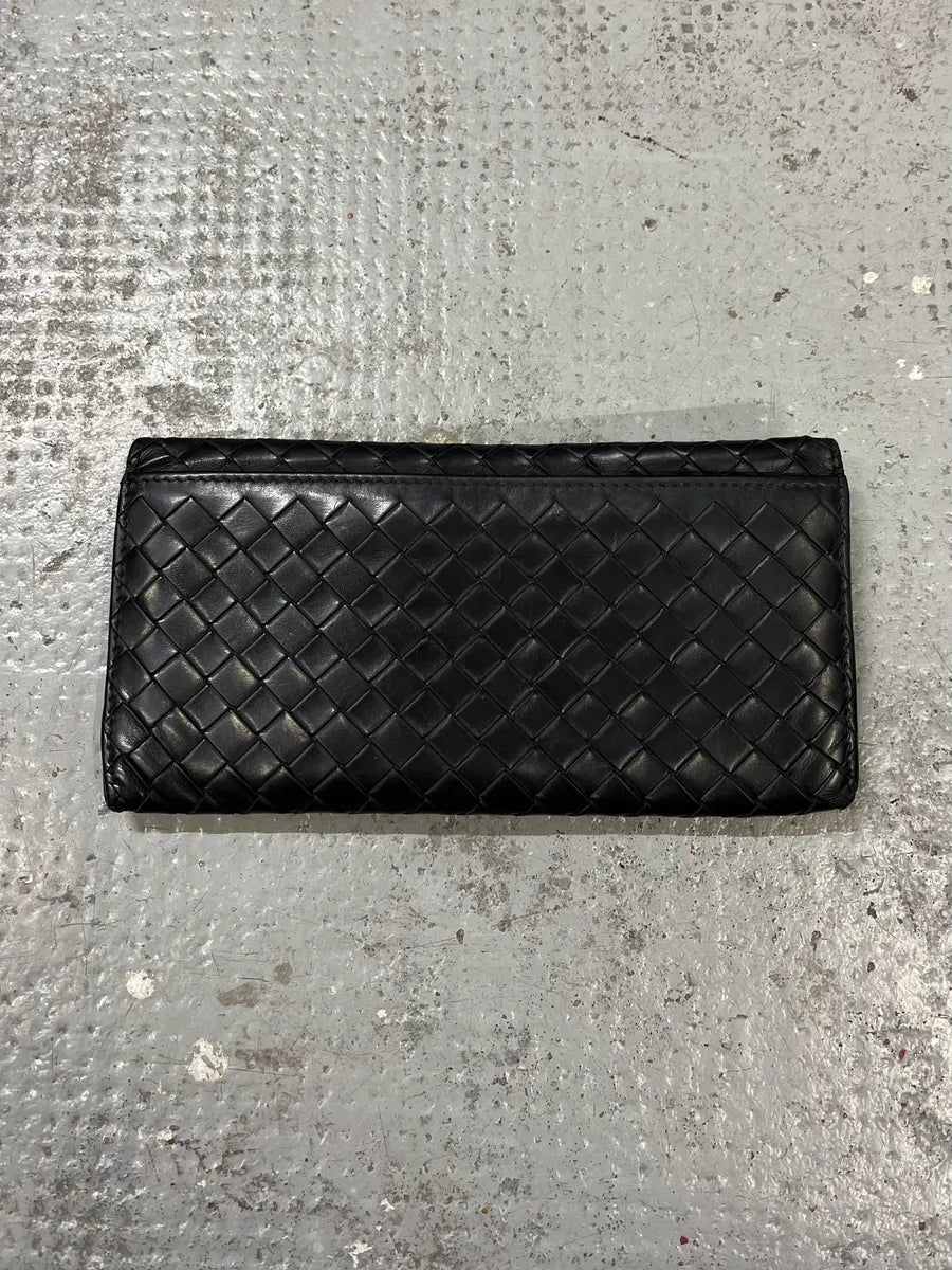 Bottega Veneta Black Signature Leather Wallet LifgZRU 3
